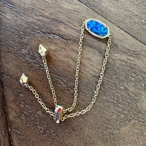 Gold and Blue Stone Women's Bracelet